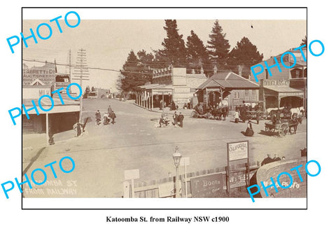 OLD LARGE PHOTO, KATOOMBA NSW SOUTH WALES, TOWN VIEW c1900 1