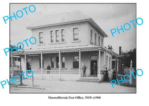 OLD LARGE PHOTO, MUSWELLBROOK POST OFFICE, NSW c1900