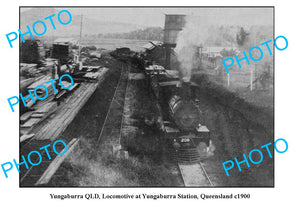 OLD LARGE PHOTO, YUNGABURRA RAILWAY STATION, QLD c1900