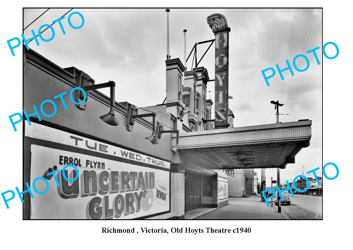 OLD LARGE PHOTO, RICHMOND VICTORIA, OLD HOYTS THEATRE c1940