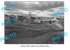 OLD LARGE PHOTO, ARTHURS CIRCUS BATERY POINT c1940 HOBART TASMANIA