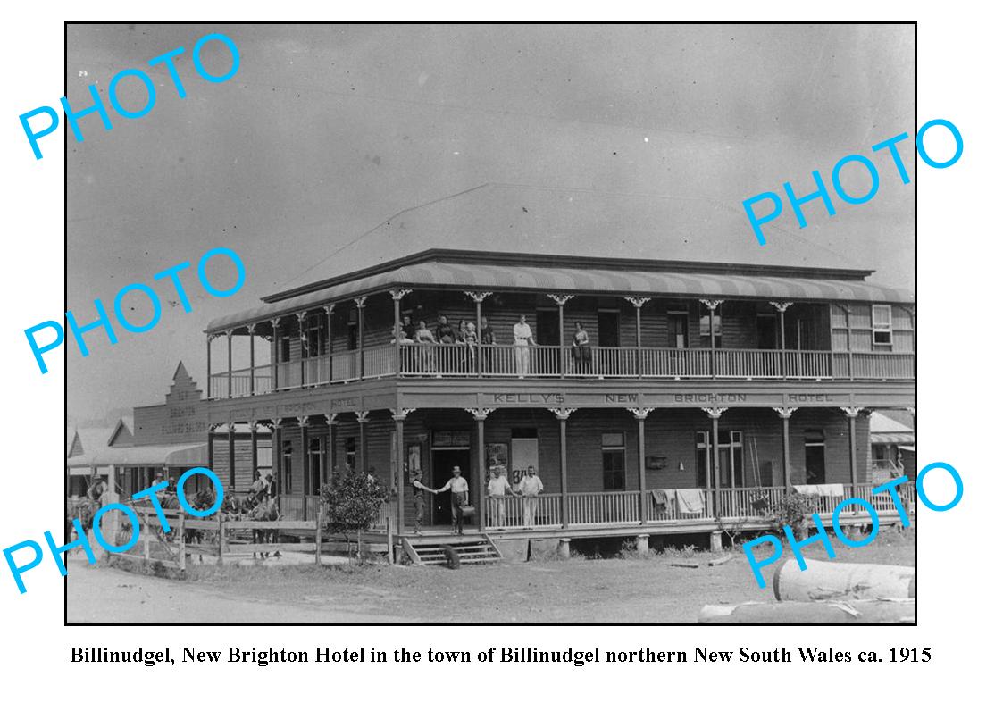 OLD LARGE PHOTO, BILLINUDGAL NSW, NEW BRIGHTON HOTEL c1915