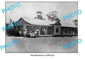 OLD LARGE PHOTO, DUARINGA QUEENSLAND, DUARINGA HOTEL c1899