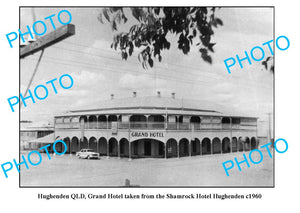 OLD LARGE PHOTO, HUGHENDEN QUEENSLAND, GRAND HOTEL c1960