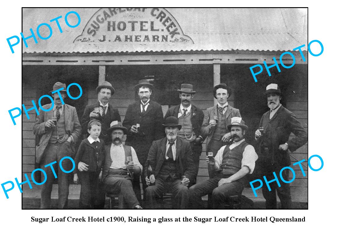 OLD LARGE PHOTO, SUGAR LOAF CREEK QUEENSLAND, c1900