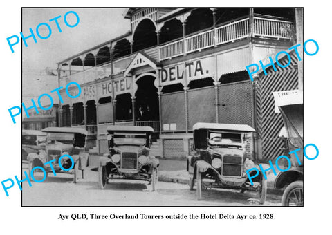 OLD LARGE PHOTO, AYR QUEENSLAND, DELTA HOTEL c1928