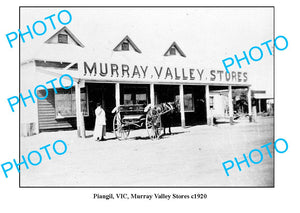 OLD LARGE PHOTO, PIANGIL VICTORIA, MURRAY VALLEY STORE c1920