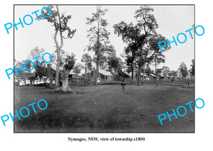 OLD LARGE PHOTO, NYMAGEE NSW, VIEW OF TOWNSHIP c1890