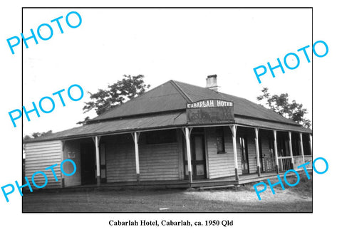 OLD LARGE PHOTO, CABARLAH HOTEL QUEENSLAND c1950, CASTLEMAINE XXXX BEER