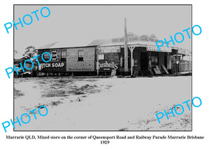 OLD LARGE PHOTO, MURARRIE QUEENSLAND, POST OFFICE & GENERAL STORE c1929 BRISBANE