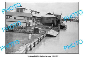 OLD LARGE PHOTO, MURRAY BRIDGE SA, OLD BUTTER FACTORY c1930