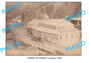 OLD LARGE PHOTO, WALHALLA VICTORIA, COS BATTERY BUILDING c1900