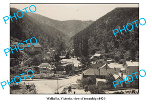 OLD LARGE PHOTO, WALHALLA VICTORIA, VIEW OF TOWNSHIP c1920