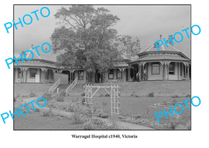 OLD LARGE PHOTO, WARRAGUL VICTORIA, VIEW OF HOSPITAL c1940