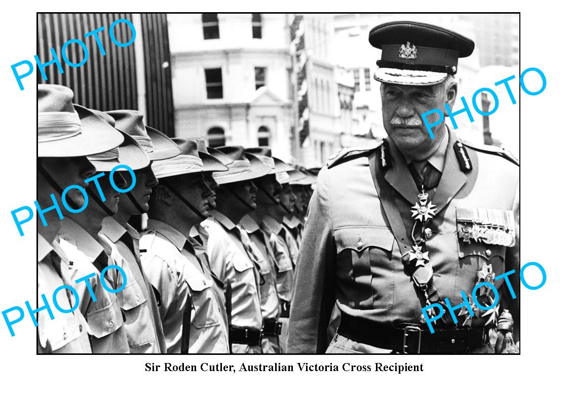 OLD LARGE PHOTO, AUSTRALIAN VICTORIA CROSS RECIPIENT, SIR RODEN CUTLER