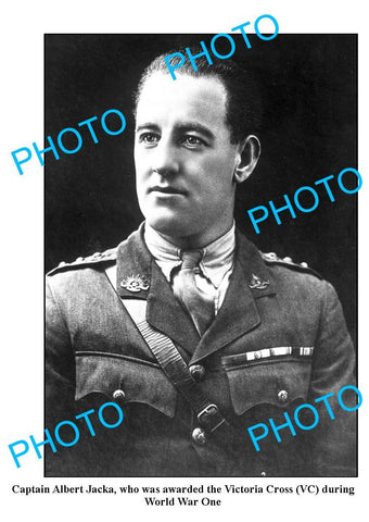 OLD LARGE PHOTO, AUSTRALIAN WWI VICTORIA CROSS RECIPIENT, ALBERT JACKA