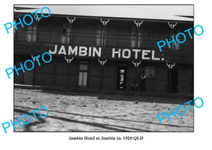 OLD LARGE PHOTO, JAMBIN QUEENSLAND, VIEW OF JAMBIN HOTEL c1920