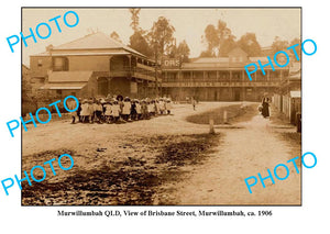 OLD LARGE PHOTO, MURWILLUMBAH QUEENSLAND, VIEW OF IMPERIAL HOTEL c1906