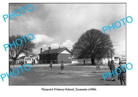 OLD LARGE PHOTO FEATURING WYNYARD TASMANIA, VIEW OF PRIMARY SCHOOL c1960