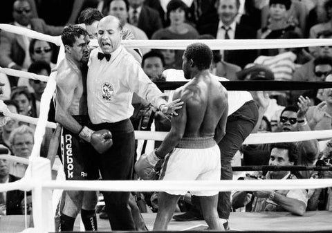 OLD LARGE PHOTO of Australian Boxing Champion Jeff Fenech v Azumah Nelson No 11