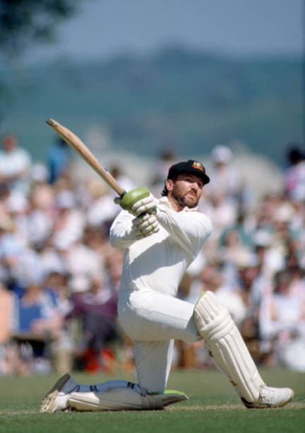 OLD LARGE PHOTO of Australian Cricket Great, Test Captain Allan Border No 47