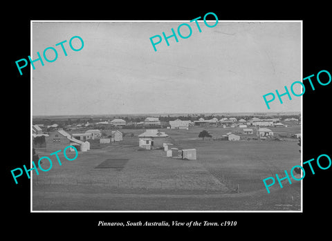 OLD LARGE HISTORIC PHOTO PINNAROO SOUTH AUSTRALIA, VIEW OF THE TOWN c1910