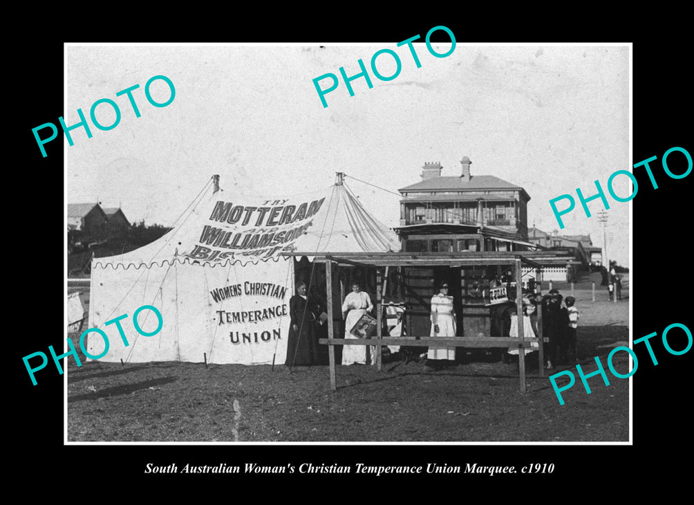 OLD LARGE HISTORIC PHOTO THE SOUTH AUSTRALIAN WOMENS TEMPERANCE UNION c1910