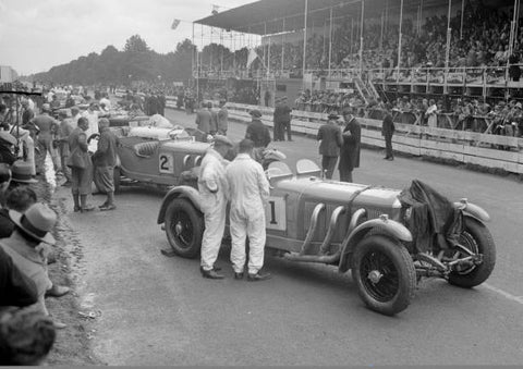 OLD LARGE PHOTO Motor Racing Mercedes Benz SSK of Malcolm Campbell Irish Grand Prix 1930