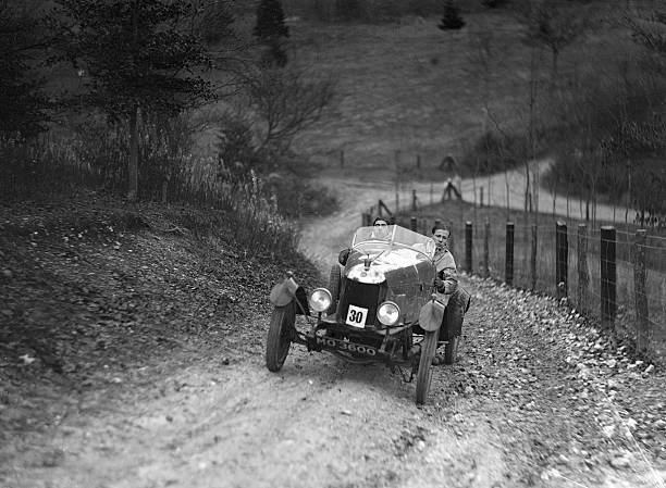 OLD LARGE PHOTO Motor Racing Morris Bullnose race car in the InterVarsity Trial 1931 