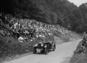 OLD LARGE PHOTO Motor Racing Morris special of B Skinner Shelsley Walsh Hill Climb 1932