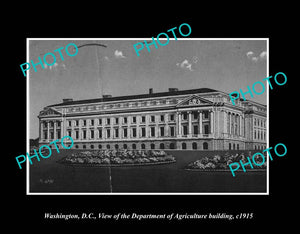 OLD LARGE HISTORIC PHOTO WASHINGTON DC USA, VIEW OF AGRICULTURE BUILDING c1915