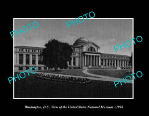 OLD LARGE HISTORIC PHOTO WASHINGTON DC USA, VIEW OF THE NATIONAL MUSEUM c1930