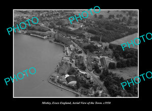 OLD LARGE HISTORIC PHOTO MISTLEY ESSEX ENGLAND, TOWN AERIAL VIEW c1950 ...