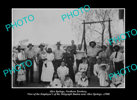 OLD LARGE HISTORIC PHOTO ALICE SPRINGS NORTHERN TERRITORY TELEGRAPH STATION 1900