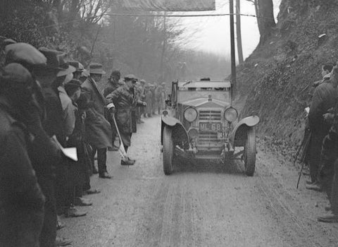 OLD LARGE PHOTO Motor Racing OM open 4 seater car competing in the MCC Exeter Trial 1928