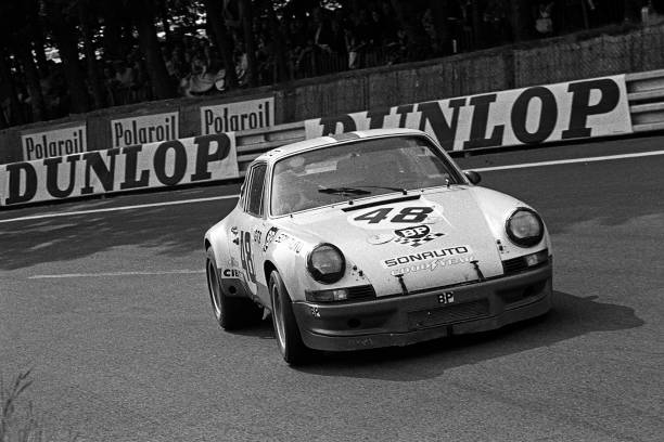 Peter Bregg Racing OLD LARGE PHOTO Motor Racing Peter Gregg Porsche 911 Carrera RSR at Le ...