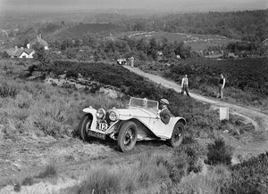 OLD LARGE PHOTO Motor Racing Riley Imp 2 seater race car in the Lawrence Cup Trial 1937