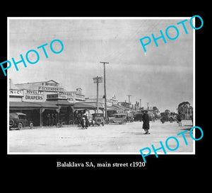 OLD LARGE HISTORICAL PHOTO OF BALAKLAVA S.A, MAIN STREET c1920
