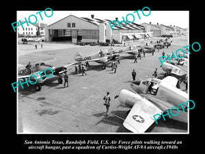 OLD LARGE HISTORIC PHOTO OF SAN ANTONIO TEXAS, US AIR FORCE, RANDOLPH FIELD 1940