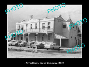 OLD HISTORIC PHOTO OF REYNELLA SOUTH AUSTRALIA, THE CROWN INN HOTEL c1970