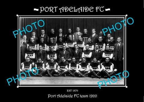 SANFL LARGE HISTORIC PHOTO OF THE PORT ADELAIDE FC TEAM 1920