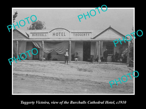 OLD LARGE HISTORICAL PHOTO OF TAGGERTY VICTORIA VIEW OF THE CATHEDRAL HOTEL 1910