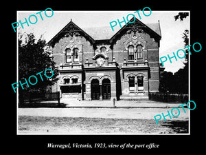 OLD LARGE HISTORIC PHOTO OF WARRAGUL VICTORIA, VIEW OF THE POST OFFICE 1923