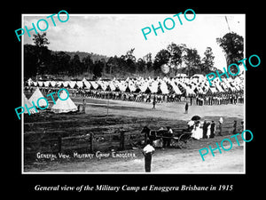 OLD LARGE HISTORIC PHOTO OF ENOGGERA AUSTRALIAN ARMY MILITARY CAMP c1915 QLD