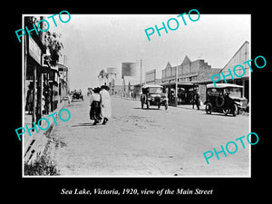 OLD LARGE HISTORIC PHOTO OF  SEA LAKE VICTORIA, VIEW OF THE MAIN STREET c1920 1