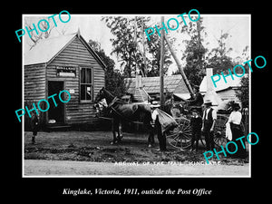 OLD LARGE HISTORIC PHOTO OF KINGLAKE VICTORIA, VIEW OF THE POST OFFICE c1911