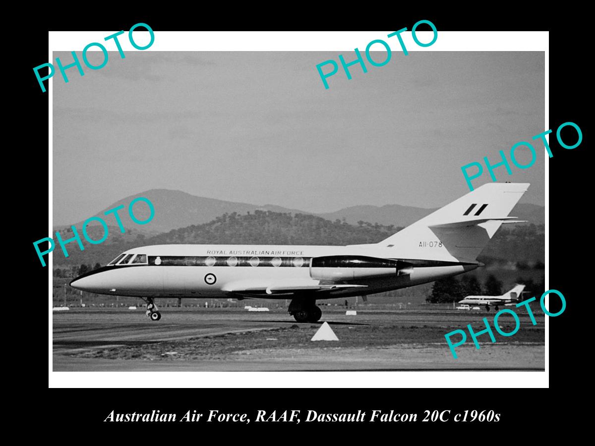 Historic Aviation Photo Of Raaf Australian Air Force, Dassault Falcon ...
