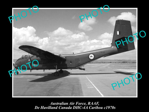 HISTORIC AVIATION PHOTO OF RAAF AUSTRALIAN AIR FORCE, DE HAVILLAND CARIBOU c1970