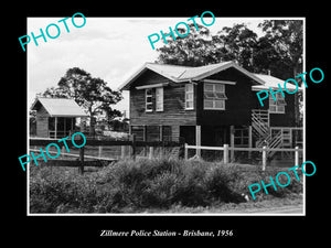 OLD LARGE HISTORIC PHOTO OF BRISBANE QLD, THE ZILLMERE POLICE STSTAION c1956