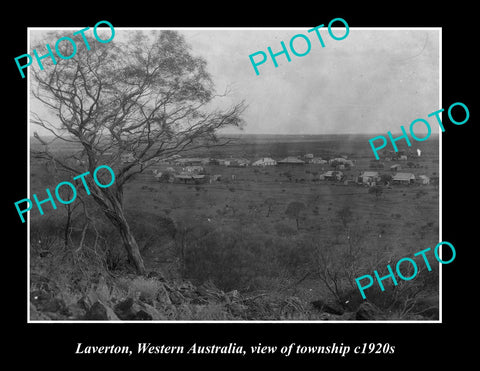 OLD LARGE HISTORIC PHOTO OF LAVERTON WESTERN AUSTRALIA, VIEW OF TOWNSHIP c1920